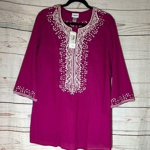 Chicos 3/4 Tunic. Size s/m. Chicos size 1